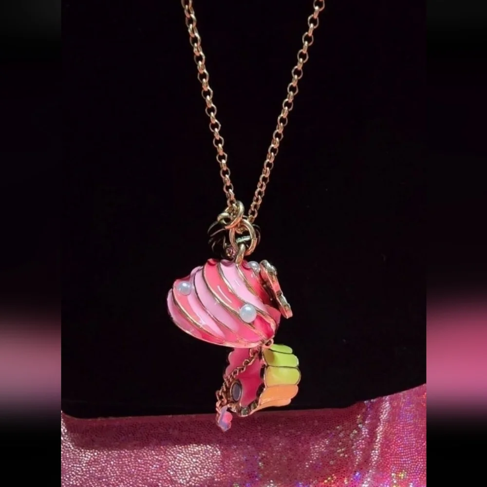 Betsey Johnson Trolls cupcake locket necklace! NWT! - Picture 4 of 12